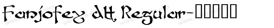 Fanjofey AH Regular字体转换